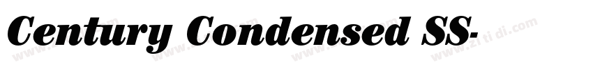 Century Condensed SS字体转换 Century Condensed SS字体转换